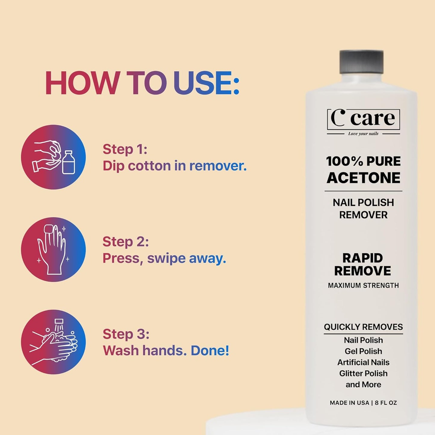100% Pure Acetone Nail Polish Remover – Professional Strength - SmartPagesHub.com