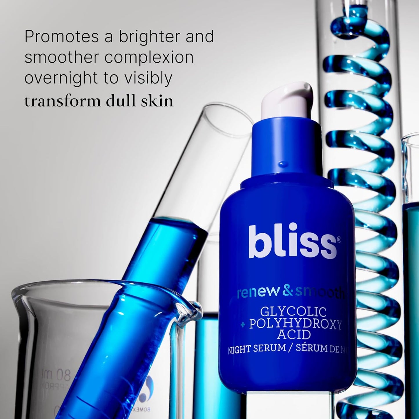Bliss Night Resurfacing Serum with Glycolic Acid – Exfoliating AHA Serum for Smooth, Glowing Skin - SmartPagesHub.com