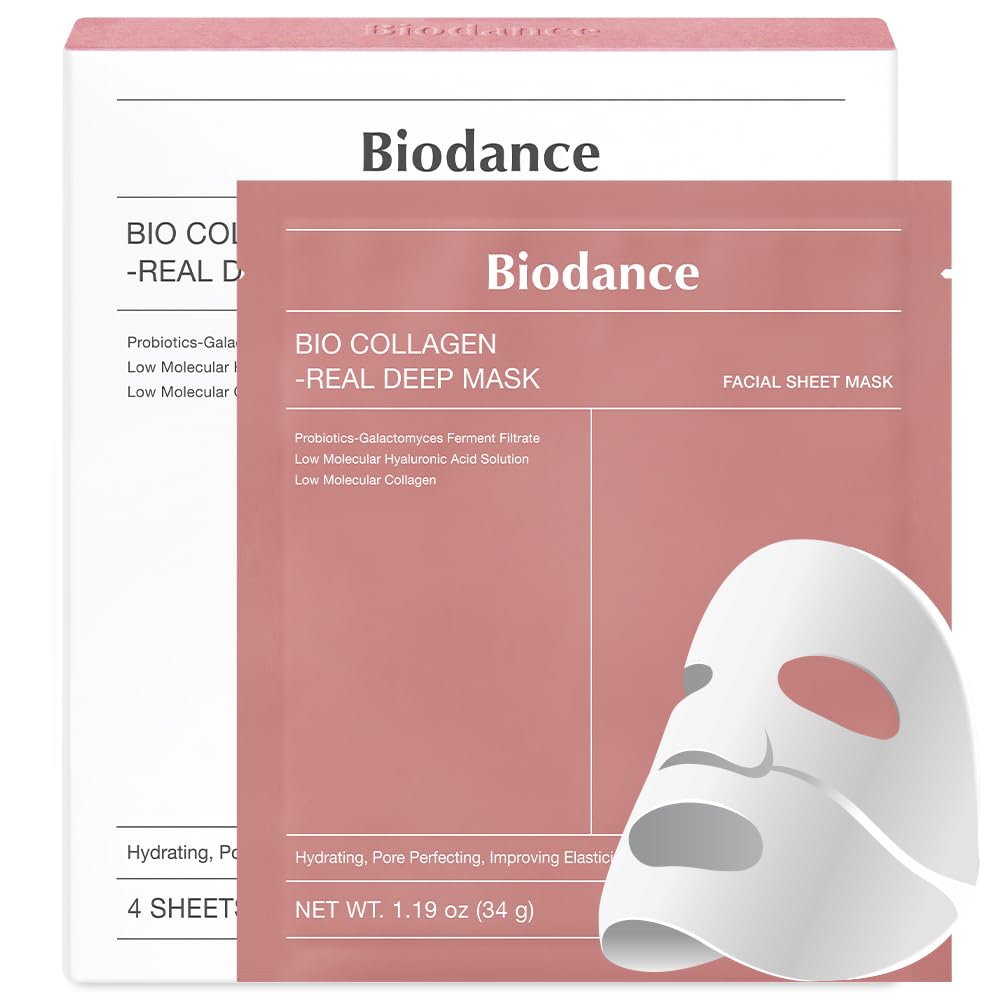 BIODANCE Bio - Collagen Hydrogel Mask – Hydrating & Pore Minimizing (4 Pack) - SmartPagesHub.com
