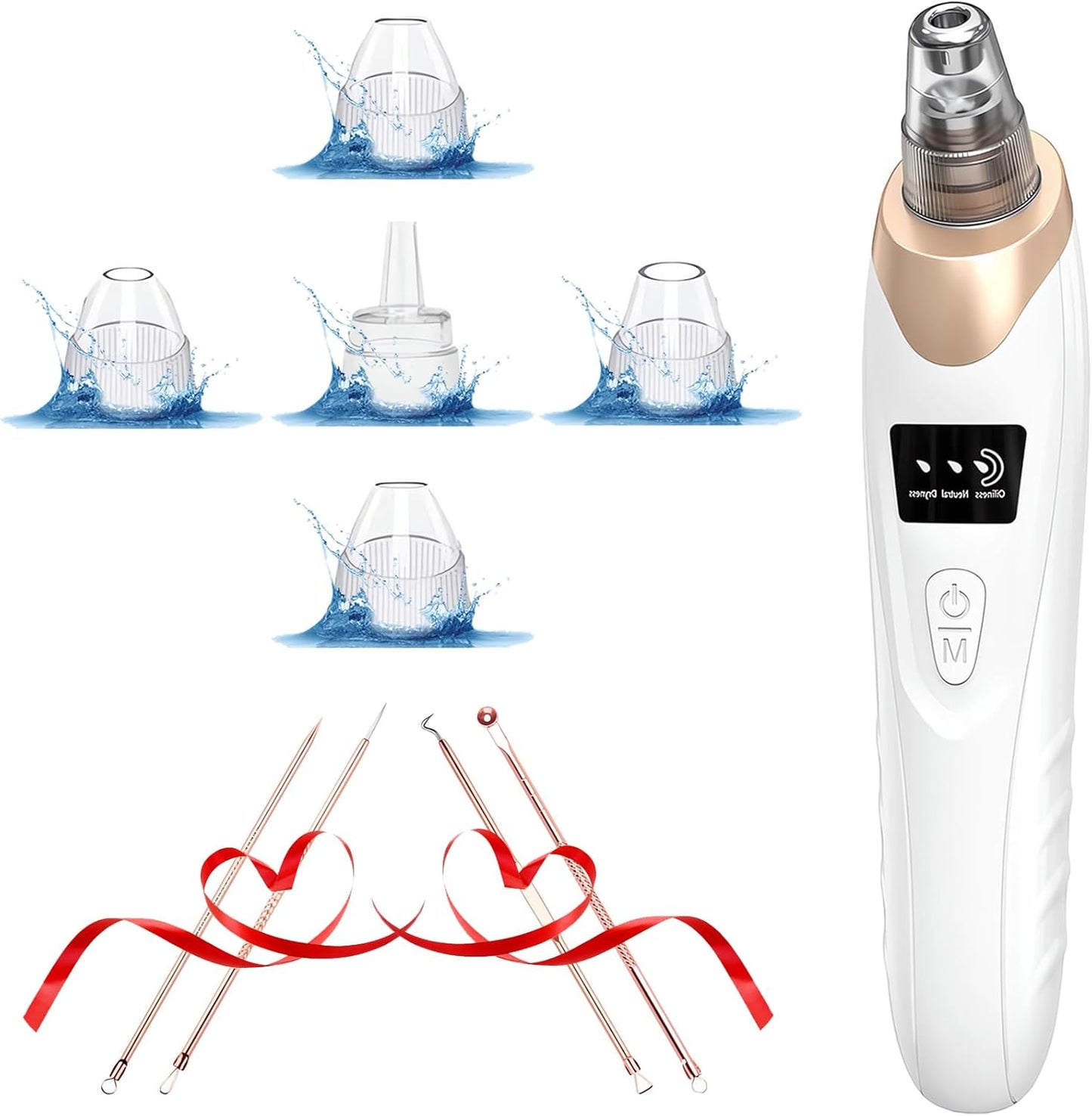 Blackhead Remover Vacuum – 3 Suction Levels, 5 Probes, USB Rechargeable - SmartPagesHub.com