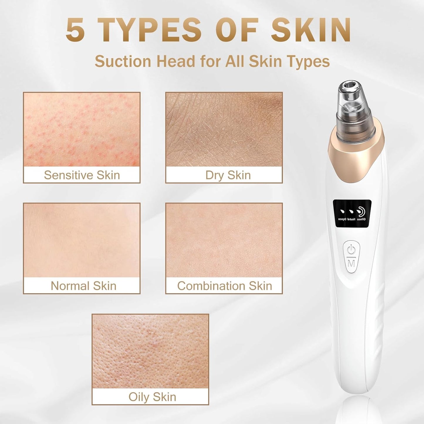 Blackhead Remover Vacuum – 3 Suction Levels, 5 Probes, USB Rechargeable - SmartPagesHub.com