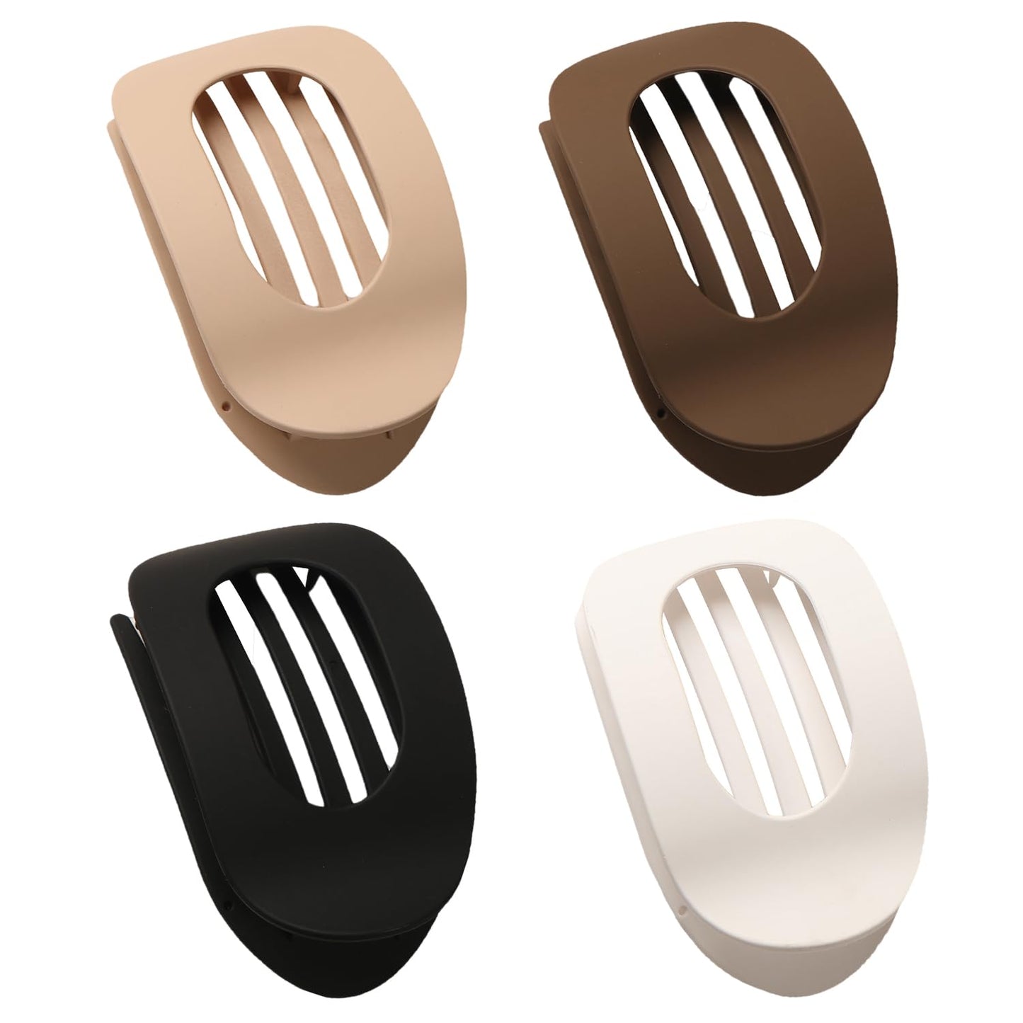 4PCS Flat Claw Hair Clips – Strong Hold, Stylish Barrettes for All Hair Types (Leopard) - SmartPagesHub.com