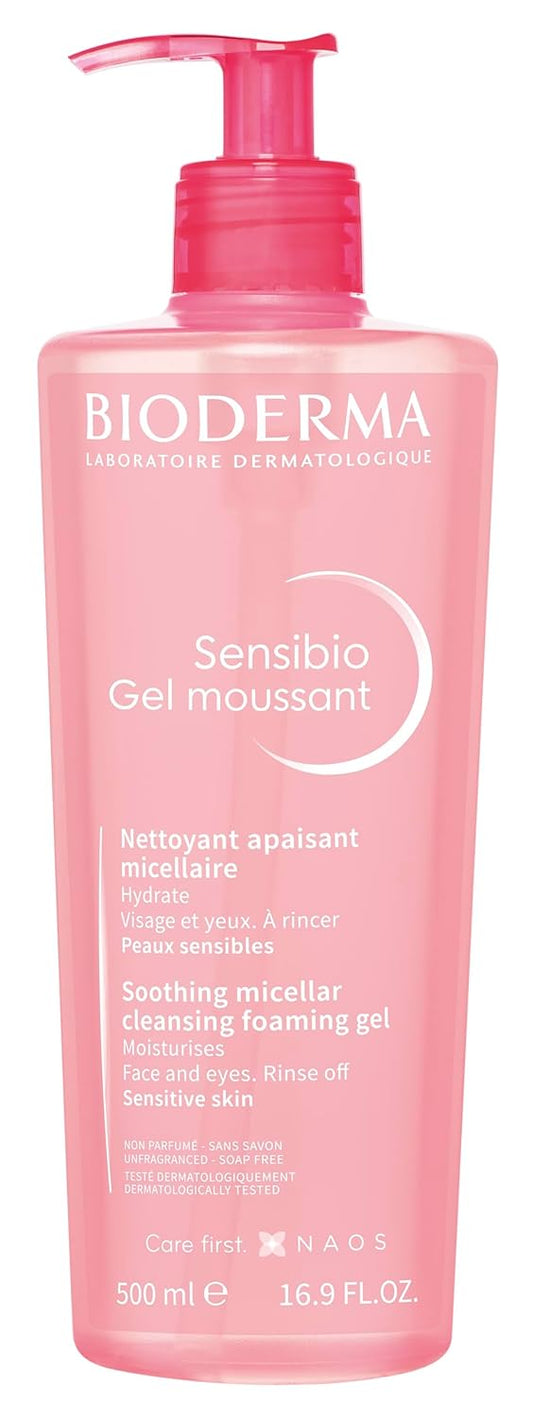 Bioderma Sensibio Foaming Gel – Gentle Cleanser for Sensitive Skin, Unscented - SmartPagesHub.com